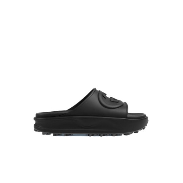 ✨구찌 여성 인터로킹 G 슬라이드 샌들슬리퍼【매장-80만원대】 - Gucci Womens Black Slippers - gu1068x