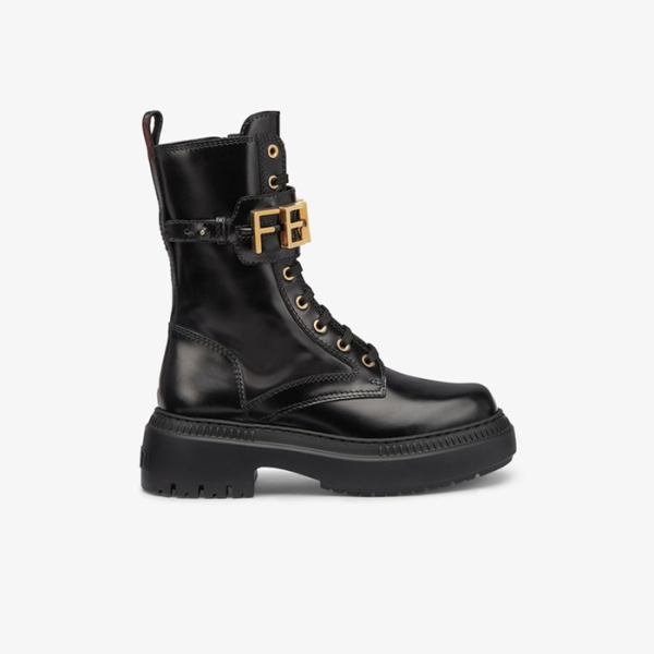 ✨펜디 그래피 여성 가죽 바이커 부츠 【매장-230만원대】 - Fendi Womens Black Boots - fe536x