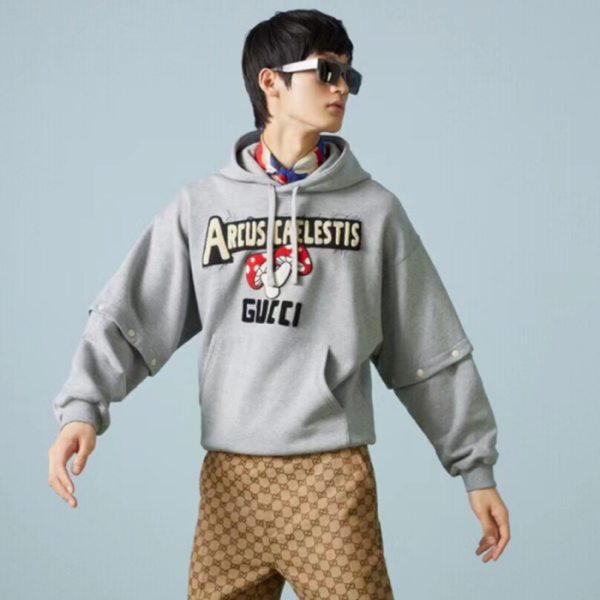 ✨구찌 남성 그레이 후드티 - Gucci Mens Gray Hoodie - gu1082x