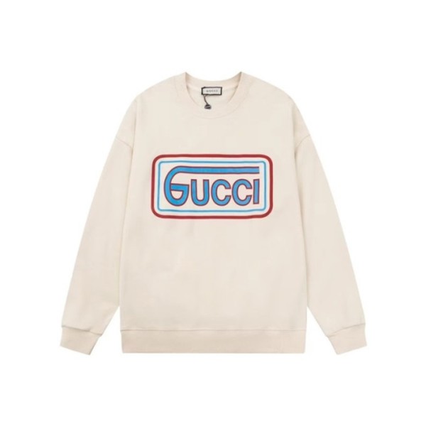 ✨구찌 남성 베이직 아이보리 맨투맨 - Gucci Mens Ivory Tshirts - gu1087x