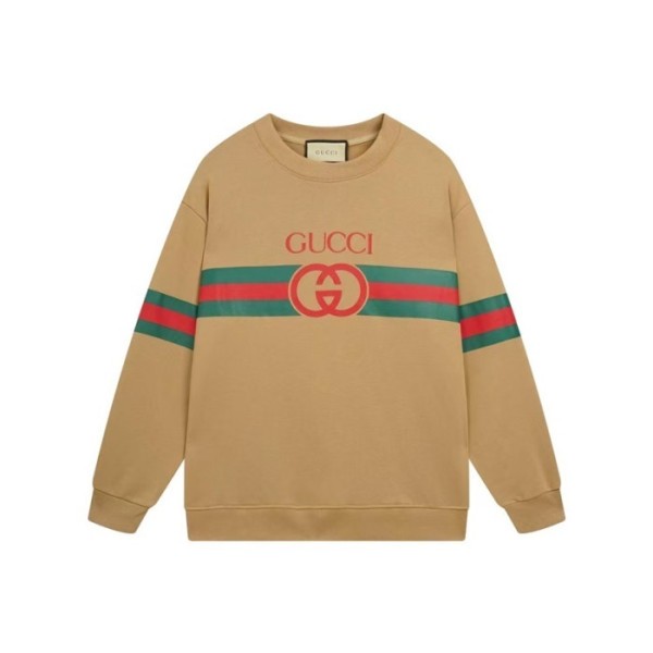 ✨구찌 남성 베이직 카멜 맨투맨 - Gucci Mens Camel Tshirts - gu1088x