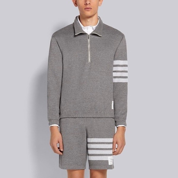 ✨톰브라운 남성 그레이 폴로 맨투맨 - Thom Browne Mens Gray Tshirts - th95x