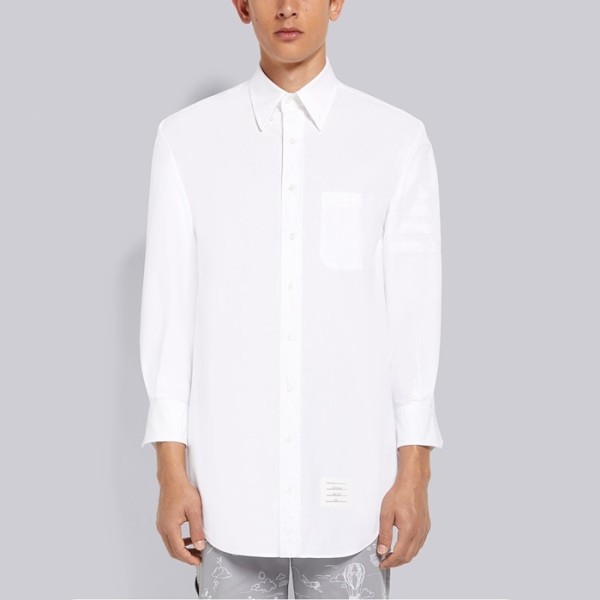 ✨톰브라운 남성 화이트 셔츠 - Thom Browne Mens White Tshirts - th97x