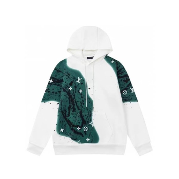 ✨루이비통 남성 화이트 후드티 - Louis vuitton Mens White Hoodie - lv1997x