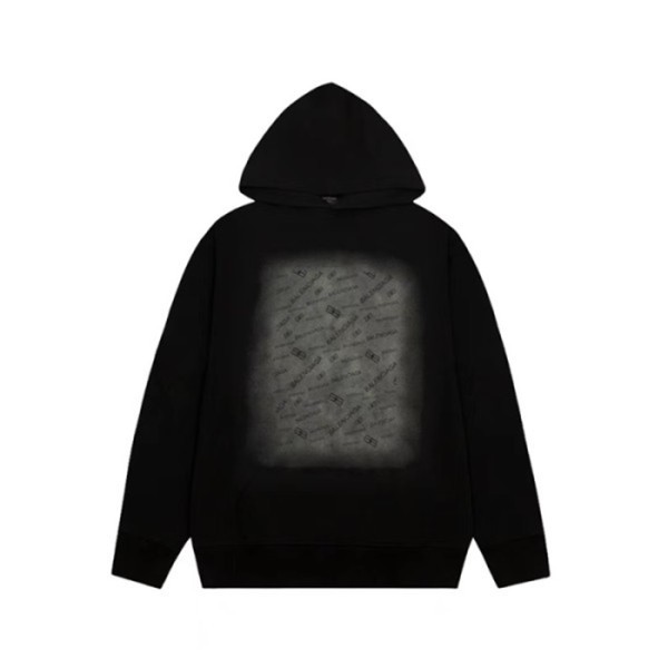 ✨발렌시아가 남성 블랙 후드티 - Balenciaga Mens Black Hoodie - ba798x