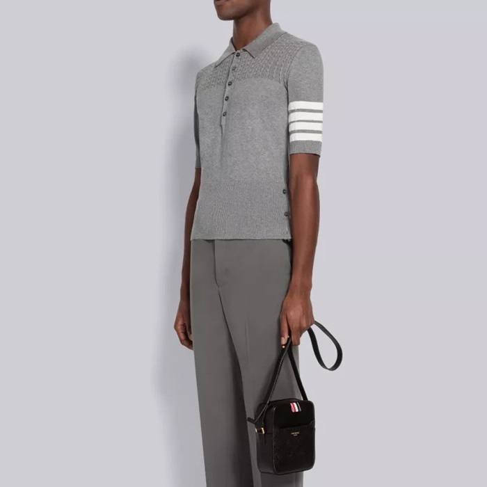 ✨톰브라운 남성 블랙 카메라백 - Thom Browne Mens Black Camera bag - th110x