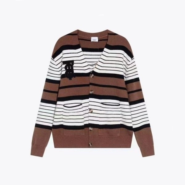 ✨버버리 남성 브라운 브이넥 가디건 - Burberry Mens Brown Cardigan - bu327x