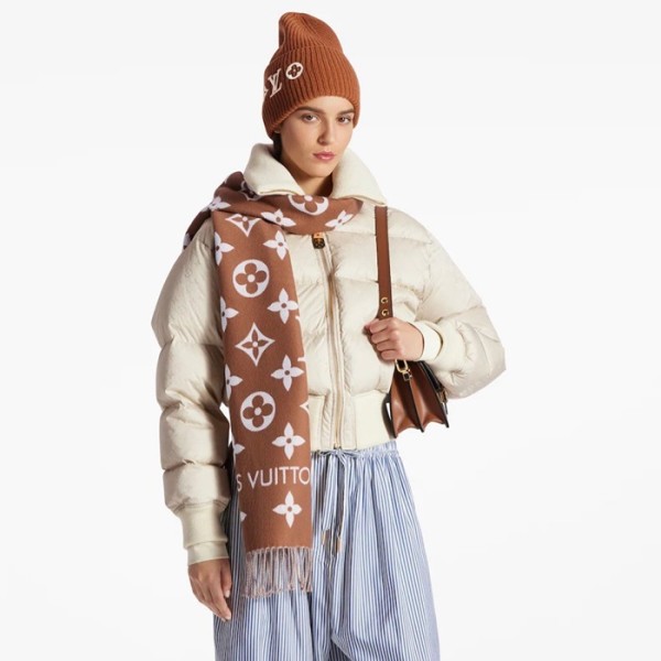 ✨루이비통 여성 버건디 머플러 - Louis vuitton Womens Bugundy Muffler - lv2010x