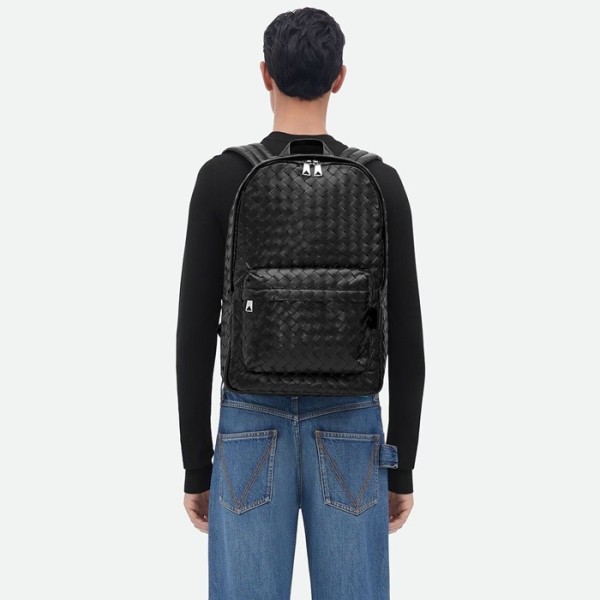 ✨보테가베네타 남성 클래식 블랙 백팩 - Bottega veneta Mens Black Back Pack - bv247x