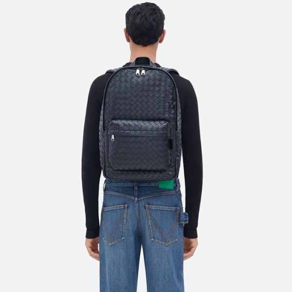✨보테가베네타 남성 클래식 네이비 백팩 - Bottega veneta Mens Navy Back Pack - bv248x