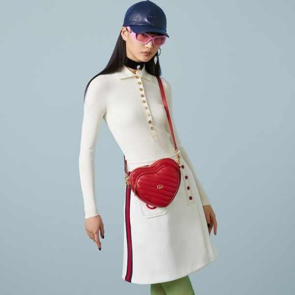 ✨구찌 여성 레드 하트백 - Gucci Womens Red Heart Bag - gu1098x