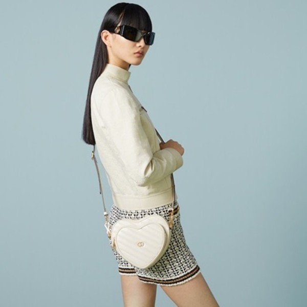 ✨구찌 여성 화이트 하트백 - Gucci Womens White Heart Bag - gu1099x