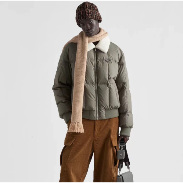 ✨프라다 남성 카키 패딩 자켓 - Prada Mens khaki Jackets - pr808x