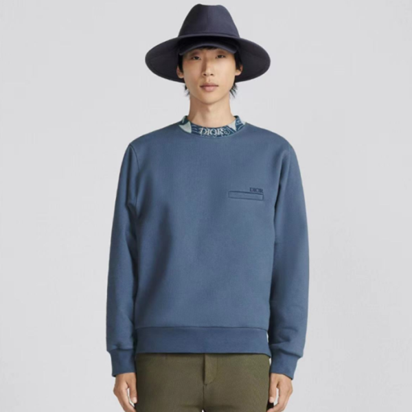 ✨디올 남성 클래식 블루  맨투맨 - Dior Mens Blue Tshirts - di852x