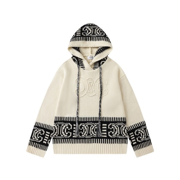 ✨셀린느 남/녀 캐쥬얼 아이보리 후드티 - Celine Unisex Ivory Hoodie - ce273x