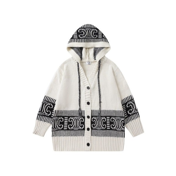 ✨셀린느 남/녀 캐쥬얼 아이보리 후드티 - Celine Unisex Ivory Hoodie - ce274x