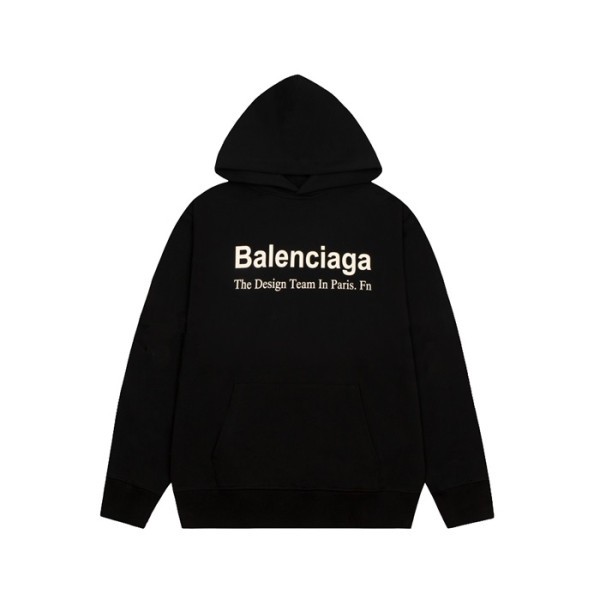 ✨발렌시아가 남성 블랙 후드티 - Balenciaga Mens Black Hoodie - ba839x