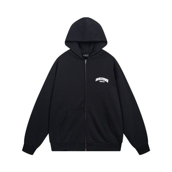 ✨발렌시아가 남/녀 블랙 후드티 - Balenciaga Unisex Black Hoodie - ba843x