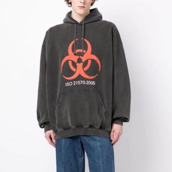 ✨베트멍 남성 그레이 후드티 - Vetements Mens Gray Hoodie - ve371x