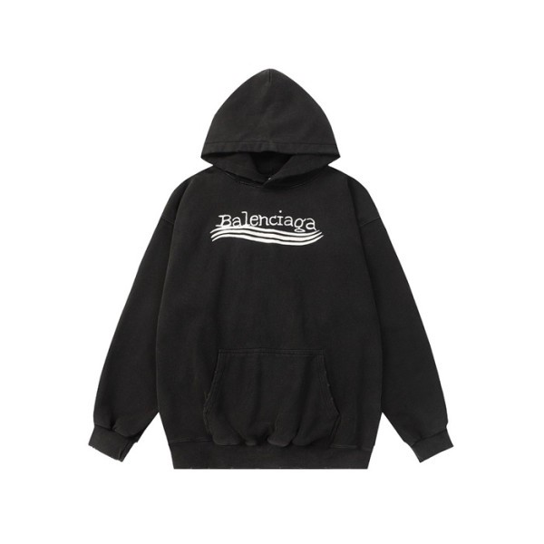 ✨발렌시아가 남/녀 블랙 후드티 - Balenciaga Unisex Black Hoodie - ba847x