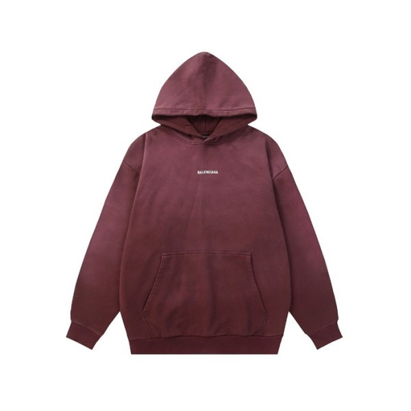 ✨발렌시아가 남/녀 버건디 후드티 - Balenciaga Unisex Bugundy Hoodie - ba848x
