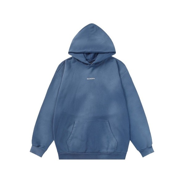 ✨발렌시아가 남/녀 블루 후드티 - Balenciaga Unisex Blue Hoodie - ba849x