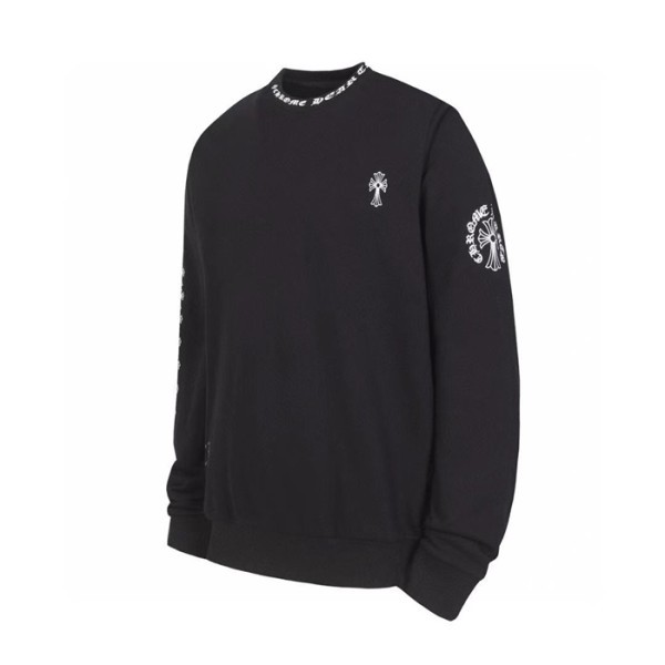 ✨크롬하츠 남성 블랙 맨투맨 - Chrome Hearts Mens Black Tshirts - ch207x