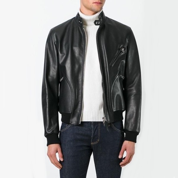 ✨톰포드 남성 블랙 가죽 자켓 - Tom Ford Mens Black Jackets - tof66x