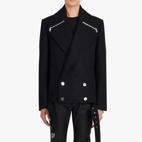 ✨발망 남성 블랙 자켓 - Balmain Mens Black Jackets - bam234x