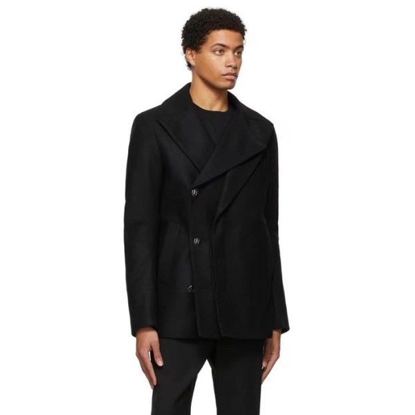 ✨발망 남성 블랙 자켓 - Balmain Mens Black Jackets - bam235x