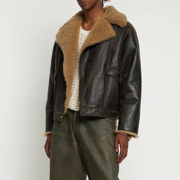 ✨아크네 남성 가죽 자켓 - Acne Sstudios Mens Leather Jacket - ace229x