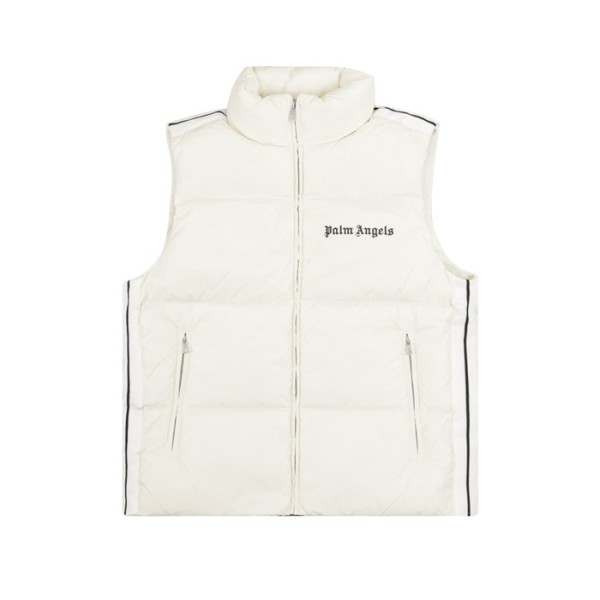 ✨팜 엔젤스 남성 다운 베스트 - Palm Angels Mens White Down Vest - pam413x