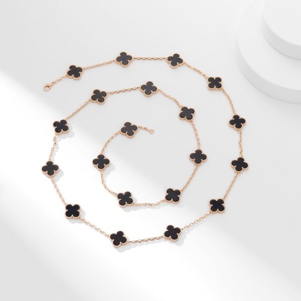 ✨반클리프 아펠 여성 블랙 목걸이 - Van Cleef&Arpels Womens Black Necklace - acc375x