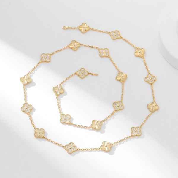 ✨반클리프 아펠 여성 옐로우 골드 목걸이 - Van Cleef&Arpels Womens Yellow Gold Necklace - acc379x