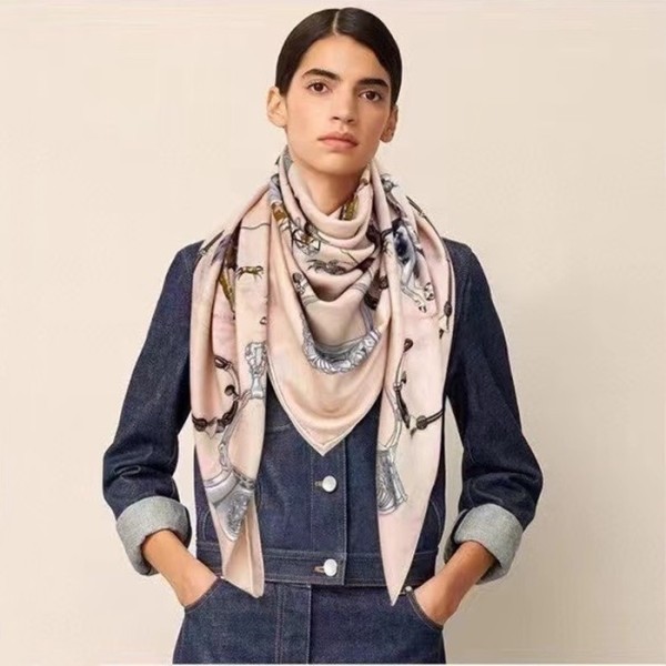 ✨에르메스 여성 핑크 스카프 - Hermes Womens Pink Scarf - he526x