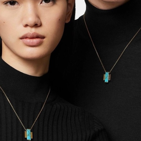 ✨베르사체 남/녀 옐로우 골드 목걸이 - Versace Unisex Yellow Gold Necklace - acc537x