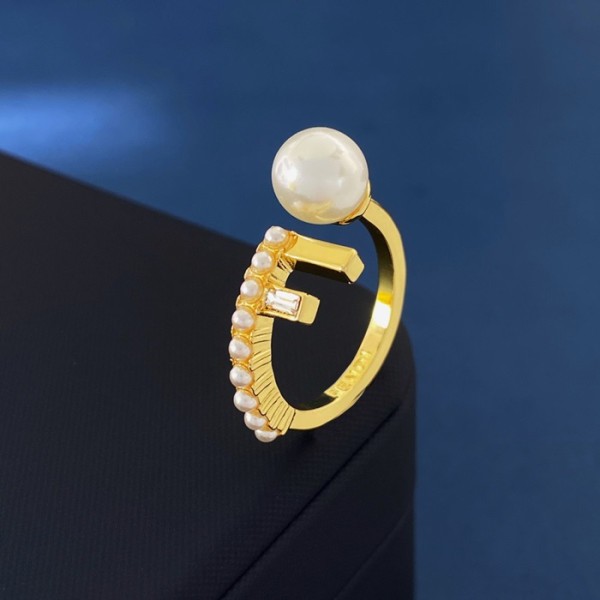 ✨펜디 여성 골드 반지 - Fendi Womens Gold Ring - acc547x