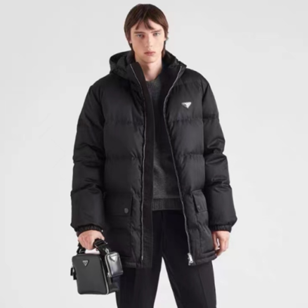 ✨프라다 남성 블랙 다운 패딩 - Prada Mens Black Down Padding - pr863x