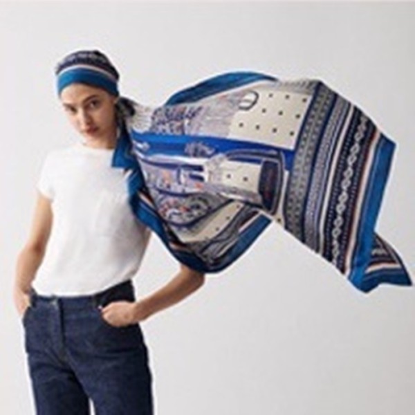✨에르메스 여성 블루 스카프 - Hermes Womens Blue Scarf - he540x