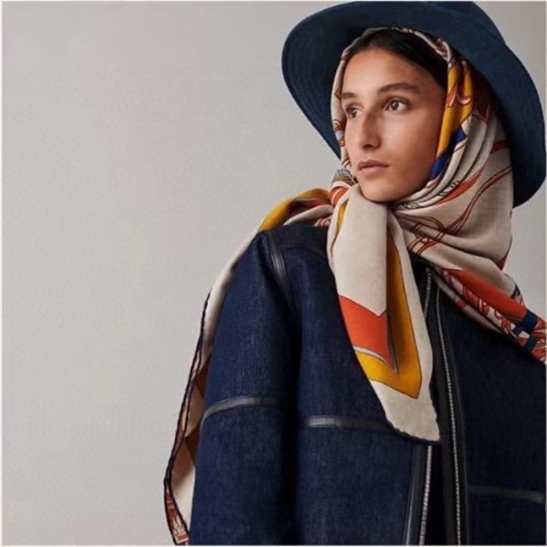 ✨에르메스 여성 오렌지 스카프 - Hermes Womens Orange Scarf - he545x