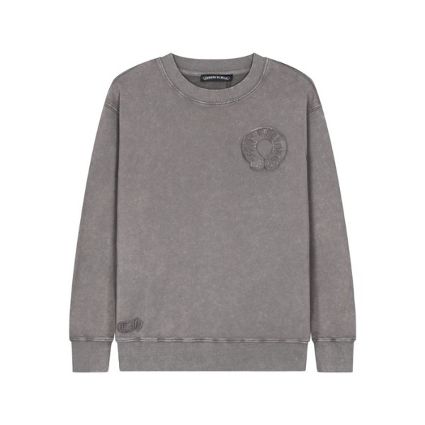 ✨크롬하츠 남성 그레이 맨투맨 - Chrome Hearts Mens Gray Tshirts - ch215x