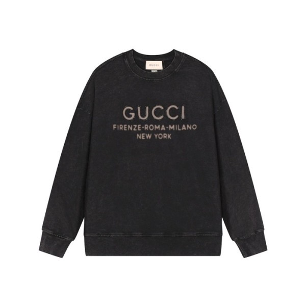 ✨구찌 남성 베이직 블랙 맨투맨 - Gucci Mens Black Tshirts - gu1140x