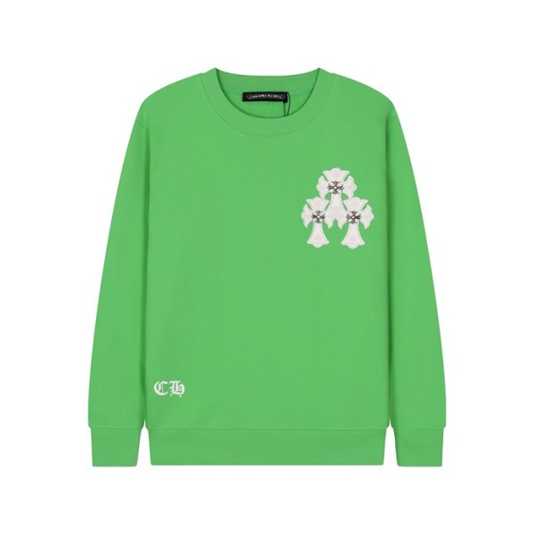 ✨크롬하츠 남성 그린 맨투맨 - Chrome Hearts Mens Green Tshirts - ch217x