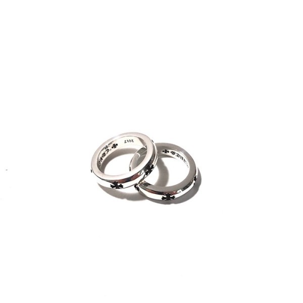 ✨크롬하츠 남/녀 화이트 골드 반지 - Chrome Hearts Unisex White Gold Ring - acc716x