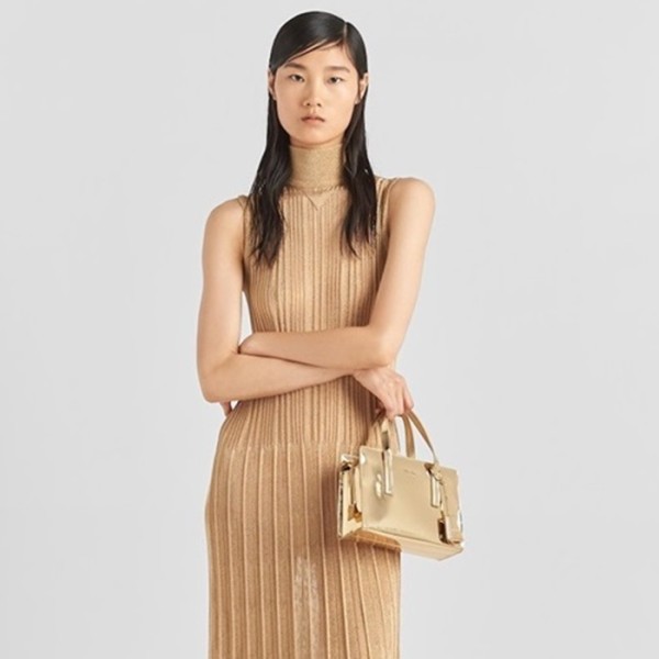 ✨프라다 여성 골드 토트백 - Prada Womens Gold Tote Bag - pr874x