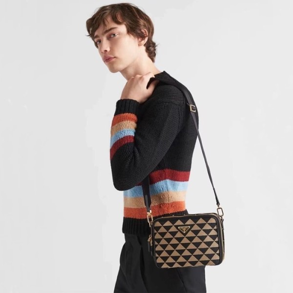 ✨프라다 남성 블랙 메신저백 - Prada Mens Black Shoulder Bag - pr879x