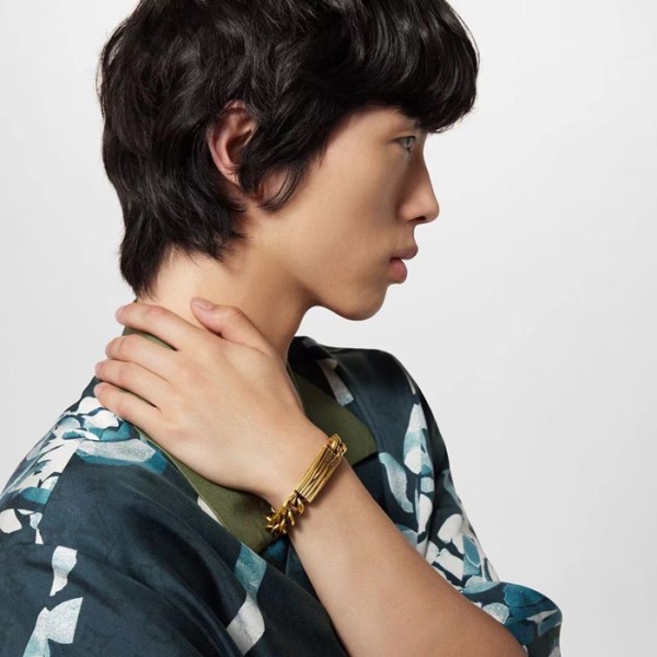 ✨루이비통 남성 골드 팔찌 - Louis vuitton Mens Gold Bangle - acc723x