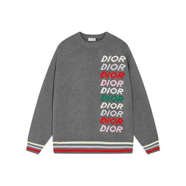 ✨디올 남성 그레이 크루넥 니트 - Dior Mens Gray Knitwear - di896x