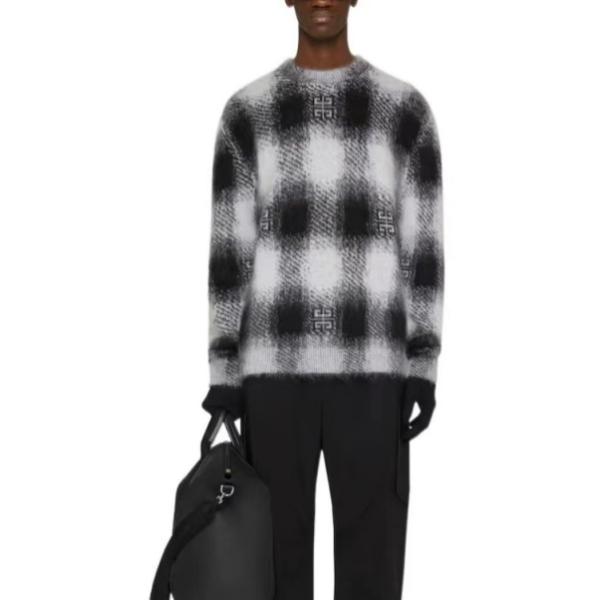 ✨지방시 남성 블랙 크루넥 니트 - Givenchy Mens Black Knits - gi352x