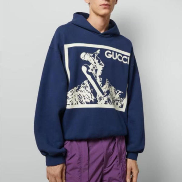 ✨구찌 남성 블루 후드티 - Gucci Mens Blue Hoodie - gu1166x